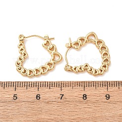 Orecchini a cerchio in acciaio inossidabile 304&nbsp;EJEW-D364-01G