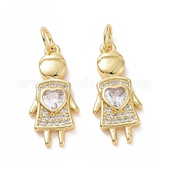 Латунные микро проложить кубического циркония подвески ZIRC-F134-03G