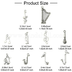 50шт 10 стиля подвески из цинкового сплава в тибетском стиле&nbsp;FIND-YW0005-12