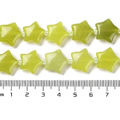 Natürliche Zitronen Jade Perlen Stränge&nbsp;G-NH0005-004