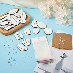 Наборы для самостоятельного изготовления подвесных сережек методом сублимации DIY-BY0001-36