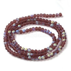 Chapelets de perles en verre imitation jade&nbsp;EGLA-YW0003-19A-10