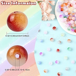 400 pieza de perlas de vidrio transparentes para pintura para hornear&nbsp;DGLA-YW0001-61A