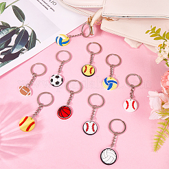 38 шт. спортивные подвесные брелки из ПВХ KEYC-CN0001-09