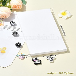 Ensembles de perles en silicone et acrylique et résine sur le thème de la vache&nbsp;DIY-CJ0002-44