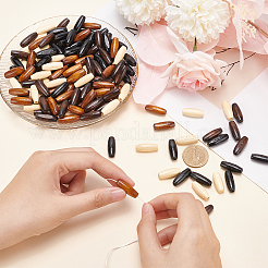 160 шт. 4-х цветные бусины из натурального кленового дерева WOOD-HY0001-18