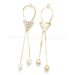 Латунная цепочка кисточка большие подвески KK-S348-172