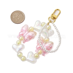 Акриловый кулон в форме сердца бабочки&nbsp;HJEW-JM02011