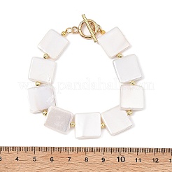 Armbänder aus Muschelperlen und Messingperlen für Damen&nbsp;BJEW-JB13780-02