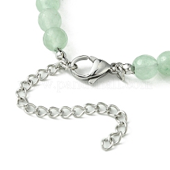 Bracciali avventurina perline verdi naturali&nbsp;BJEW-JB09886-03