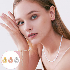 60 шт. 3 цвета латунные обжимные бусины KK-AR0003-60