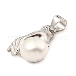 925 pendente in argento sterling rodiato&nbsp;STER-Z003-02P
