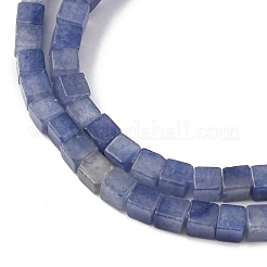 Натуральные бусины из синего авантюрина бусины нити G-G002-A11