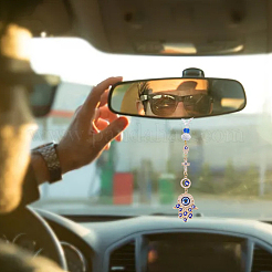 Рука хамсы/рука мириам с подвеской от сглаза HJEW-PH01830