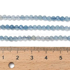 Stränge aus naturblauen Aquamarinperlen mit Farbverlauf&nbsp;G-NH0072-B01-3mm