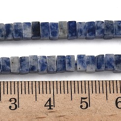 Натуральное синее пятно нитки из бисера яшмы G-A280-C06-01