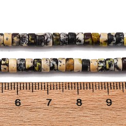 Бусы из натуральной желтой бирюзы (яшмы) G-L624-I01-2x4mm