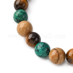 12 созвездие натуральный тигровый глаз и яшма WGB9E7C-09