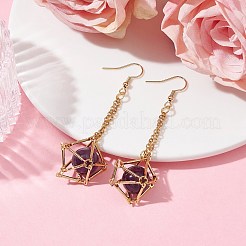 Латунные крючки с лотком&nbsp;EJEW-JE05540-03