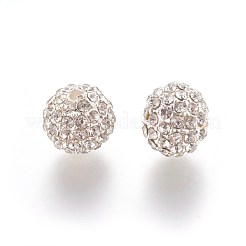 Бусины из сплава и страза RB-A034-10mm-A01S