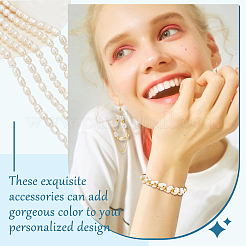 5 нити натурального культивированного пресноводного жемчуга класса А&nbsp;PEAR-NB0002-41