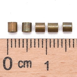 Зажимные бусины из латуни KK-S068-AB-LF