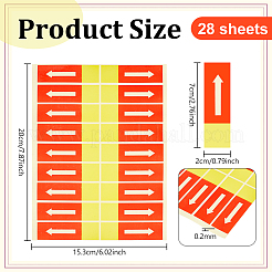 28 Blatt Pfeile PVC-Papieraufkleber&nbsp;DIY-BC0017-22