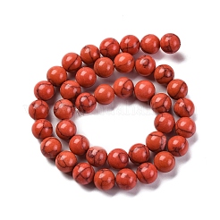 Синтетических нитей бирюзовые бусы G-L605-G01-03D