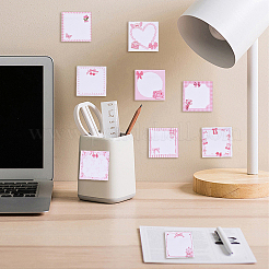 Квадратные с бантовым узором бумажные блокноты для заметок&nbsp;DIY-WH20082-05A