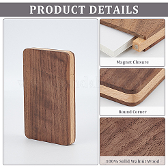 Деревянные коробки для визиток&nbsp;CON-WH0089-184