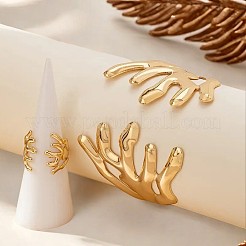 Комплекты из браслетов-манжет и колец из сплава FS-WG81B86-01