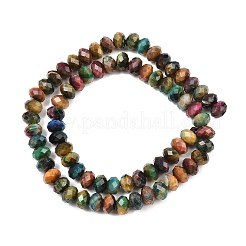 Природных тигровый глаз бисер нитей&nbsp;G-C259-A48-5x8mm