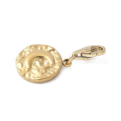 Плоский круглый предмет из нержавеющей стали 304 с подвеской-луной STAS-S165-11G