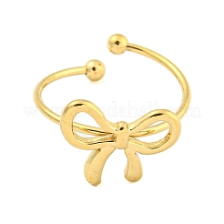 Anelli polsini aperti in acciaio inossidabile 304 con placcatura ionica (ip) per donna&nbsp;RJEW-S409-01G-02