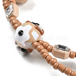 Ручная роспись акрилом с эмалевыми бусинами&nbsp;MACR-K354-24