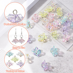 30pcs 5 styles pendentifs acryliques transparents&nbsp;PALLOY-SW00143