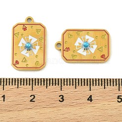 Подвески из нержавеющей стали 304 с эмалью&nbsp;STAS-H251-03B-04