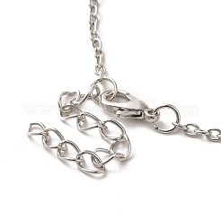 Ожерелье с подвеской в виде кошки из сплава со стразами NJEW-A017-01P-01