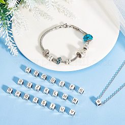 スターリングシルバービーズ  キューブ  ヨーロッパのビーズ  V字  6x6x6mm  穴：4.5mm&nbsp;STER-WH20009-04V-P