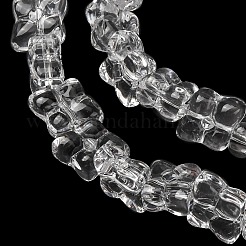 Chapelets de perles en verre transparente  &nbsp;GL-CBAAE04-01K