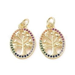 Латунные микро проложить кубического циркония подвески&nbsp;KK-E068-VF152