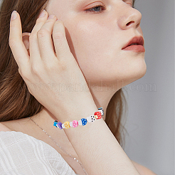 172 г бусины из полимерной глины ручной работы&nbsp;CLAY-PA0001-19