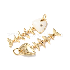 Латунные микро проложить кубического циркония подвески&nbsp;KK-C143-48G-02