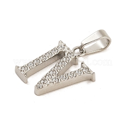 Pendentifs en acier inoxydable 304 micro pavés de zircones cubiques&nbsp;STAS-H228-02P-04