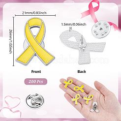 200 шт. эмалевые значки с информационными лентами&nbsp;JEWB-DR0001-08