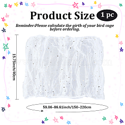 Housses en maille de cage à oiseaux en polyester&nbsp;AJEW-GF0013-61B