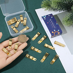 20 шт. латунные зажимы для галстука&nbsp;KK-SC0007-10C