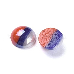 Непрозрачные стеклянные кабошоны X-GGLA-S038-12F-8mm