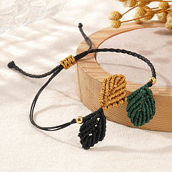 Браслеты из вощеного полиэфирного шнура в винтажном стиле для мужчин и женщин DE5186