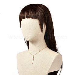 Collana con ciondolo con perline di semi giapponesi a barra verticale per donna ragazza&nbsp;NJEW-JN03693-03
